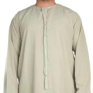 2025 nouveau Design respirant Polyester hommes arabe Jubba Al Aseel Thawb pour Eid mariage mosquée cérémonies religieuses - Product Image 4