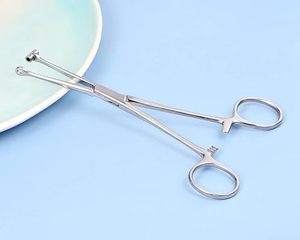 Tragus Septum Forceps Bucket End Tragus Septum Abrazadera Alicates en joyería de acero inoxidable Herramienta de perforación corporal - Product Image 3