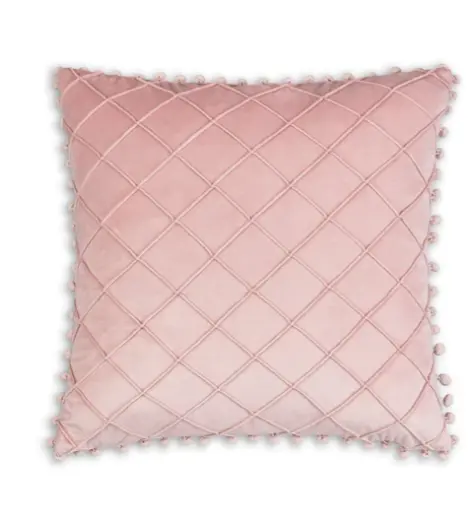 Cojín de decoración de color rosa estándar de lujo con decoración de diseño elegante a la venta