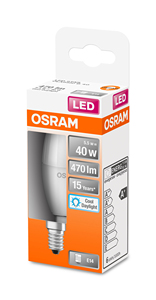 Lampada a candela LED E14 4.9W 6500K 470Lm (Osram 4058075430976) - Product Image 2