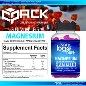 Bonne Qualité OEM Étiquetage Privé Disponible Complément Alimentaire Magnésium Gummies d'Origine USA Fabricant - Product Image 3