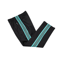 Pantalon de survêtement décontracté pour homme OEM, mi-long, en polyester/coton, coupe droite évasée, séchage rapide, respirant, écologique, léger, avec logo personnalisé