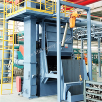 Máquina automática de granallado/cinturón de seguimiento/máquina de granallado continuo