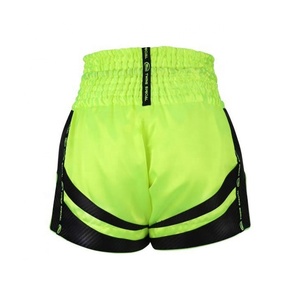 Venta al por mayor personalizado deportivo Muay Thai pantalones cortos Logotipos tela transpirable de alta calidad para los hombres de MMA Fitness Training Servicio OEM - Product Image 6