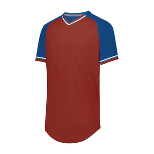 Camiseta de Béisbol con Cuello en V Personalizada OEM ODM, Transpirable, Estampada, de Alta Calidad, que Absorbe la Humedad - Product Image 6