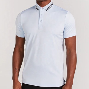 Polos à manches courtes pour hommes de qualité supérieure, tissu jersey en gros, haute performance, respirant, uni, sport, fitness, golf - Product Image 4