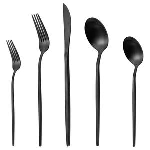 Haute qualité supérieure couverts couverts en acier inoxydable ensemble violet brillant couleur cuillère fourchette et couteau conception personnalisée - Product Image 5