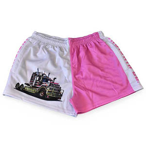 Manufacturer Custom Print Design Ladies Footy Rugby <b>Shorts</b> with <b>Pockets</b> and <b>Zips</b> Sublimated Footy <b>Shorts</b> for Women - Product Image 1