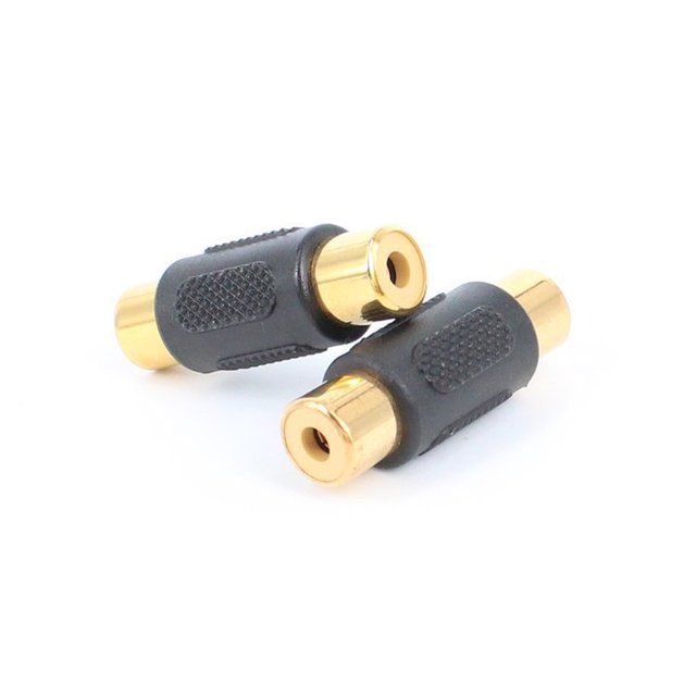 Gold Plated RCA Female to RCA Female Coupler,Compatible with Phono,Speaker,RCA Cable,Amplifier