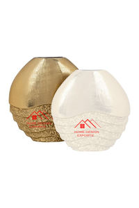 Jarrón de Metal superior Centros de mesa de boda Nuevo diseño Jarrón de aluminio de Metal Jardín Latón Acabado antiguo Mesa de diseño vintage - Product Image 4