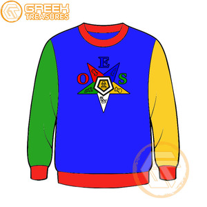 Commande personnalisée de l'étoile de l'Est sweat-shirt brodé en molleton de coton pull de haute qualité vêtements grecs OES sweat-shirts - Product Image 5