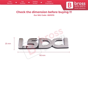 BSP570 coffre arrière 1.5 DCI Logo Badge monogramme emblème couleur chromée pour Dacia Sandero Logan MK1 848900044R Bross Auto Parts - Product Image 3