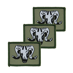 Frmu 3 CDO BDE BLK HOOK LOOP แฟลชที่ดีที่สุดป้ายกองพลที่กำหนดเองด้วยวัสดุโลหะสีดำปักโลโก้ที่กำหนดเอง - Product Image 4