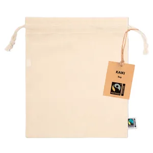 Sacche Sportive Personalizzate Kaiki Fairtrade, Borse Promozionali Sostenibili con Coulisse per Gadget - Product Image 1