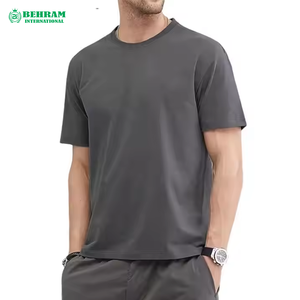 New Arrival Drop Shoulder Regular Fit Crew Neck Men's T-<b>shirts</b> Fashionable Fitness Wear Comfortable <b>100</b>% <b>Polyester</b> Quick Dry - Product Image 2