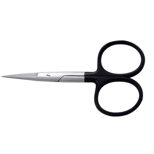 Ciseaux de montage de mouches de qualité chirurgicale avec poignée noire et lame tranchante de rasoir bord dentelé pour tissu/couture Application de montage de mouches - Product Image 5