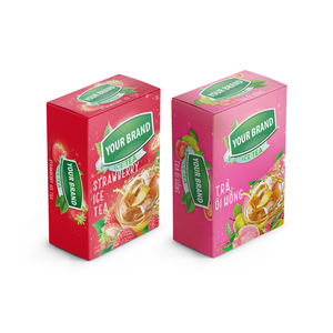 ราคาโรงงานขายส่งชาน้ําแข็งมะละกอสีชมพูรสชาติต่างๆผงน้ําสตรอเบอร์รี่สําเร็จรูป 15 กรัมต่อซองบรรจุภัณฑ์ถุงชา - Product Image 2