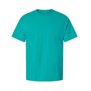 T-shirt solide à col rond et coupe ample à la mode pour hommes T-shirts d'entraînement de gymnastique légers et à manches courtes - Product Image 1