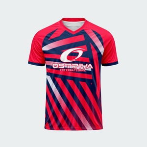 Maillot de football tendance à col en V, modèle 2026, pour adultes, vêtements de sport personnalisés avec impression de nom en couleur unie, haute qualité - Product Image 4
