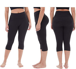 Conjunto Deportivo de Cintura Alta para Mujer, Leggings y Sujetador Deportivo con Estampado Sólido para Correr, Yoga y Gimnasio - Product Image 3