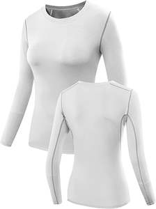 Chemises de compression athlétiques à manches longues pour femmes-Lot de 3 Yoga Running Custom Workout Tops Fabricant Fournisseurs - Product Image 5