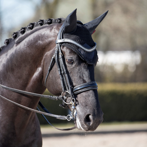 Capó de oreja de caballo de calidad superior, velo de mosca de ganchillo, ligero, transpirable, lavable, hecho en Pakistán para Show Riders Ear Bonnet - Product Image 5