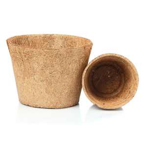 Olla grande de cáscara de coco natural, macetas grandes de fibra de coco para plantas, tamaños personalizados, marca privada, se acepta - Product Image 2