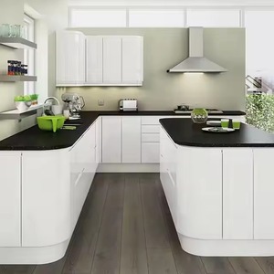 Gabinetes de cocina de madera de abedul macizo de estilo americano Fábrica de Vietnam Diseño personalizado Precio al por mayor - Product Image 2