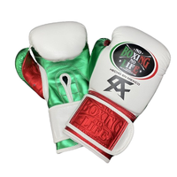 No Boxing No Life Guantes de Boxeo Profesionales con Cordones, Cuero Vacuno de Primera Calidad, Acolchado Grueso de 4 Capas, Transpirables y que Absorben la Humedad