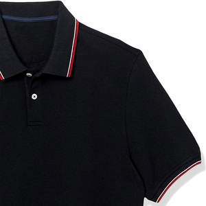 Camiseta Polo de Manga Corta para Hombre, de Alta Calidad, Color Negro, Estilo Urbano, Algodón Transpirable, Informal - Product Image 2