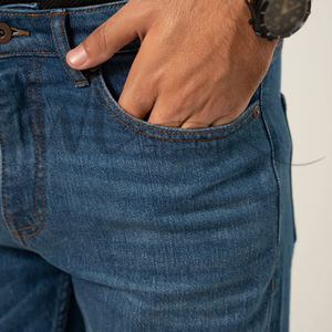 Best Quality Lightweight Customized Fit Casual <b>Denim</b> New Unique Design For Adult Breathable Men Straight Mid-Rise <b>Denim</b> Pants - Product Image 6