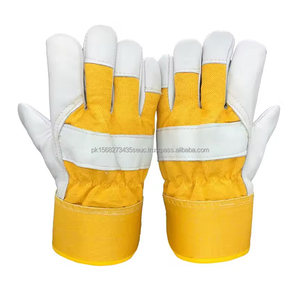 High Quality Grade Leather Working Gloves From Pakistan Double Palm Disposable Safety Gloves for Outdoor Usage - Product Image 1