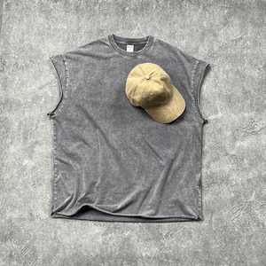 Men's Streetwear Muscle Tank <b>Top</b> Custom Print Cotton Poly Blend <b>Sleeveless</b> Hip Hop Tee ODM Urban Fashion Gym Fit Shirt - Product Image 6