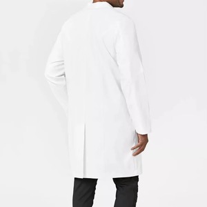 Batas de laboratorio blancas de algodón polivinílico Unisex de alta calidad embalaje personalizado enfermera médico uniforme de moda para uso hospitalario batas de laboratorio - Product Image 6