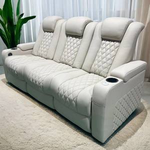 Fauteuils <span class=keywords><strong>de</strong></span> cinéma Vip pour salon canapé inclinable ensemble Vip Home Cinema inclinable inclinable électrique avec charge USB Charge sans fil - Product Image 2