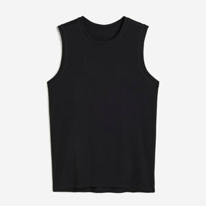 Camiseta sin mangas de gimnasio para hombre personalizada OEM de alta calidad 100% algodón transpirable tejido entrenamiento deportes Fitness Stringer estampado informal - Product Image 4