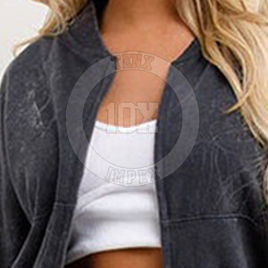 Chándal transpirable de algodón con lavado ácido para mujer, ropa deportiva elegante, ropa informal para mujer, Sudadera con capucha y joggers con lavado ácido - Product Image 5