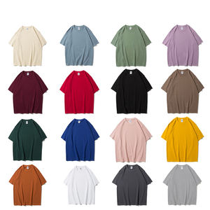 T-shirt unisexe à manches tombantes en coton lourd 100% noir, imprimé avec un logo personnalisé, ample et décontracté, pour la salle de sport - Product Image 1