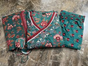 Lo último en ropa informal étnica larga para mujer con estampado Floral de 100% poliéster con borlas Kurta para fiestas nocturnas de verano - Product Image 5