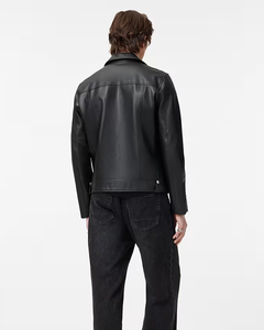 Chaquetas de Cuero Personalizadas OEM para Hombre, Estilo Popular de Otoño, Chaqueta de Cuero para Hombre, Ropa de Moda, Chaquetas de Cuero Puro con Cremallera para Hombre - Product Image 6