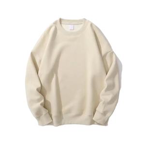 Sweat-shirt en polaire épais de 300g pour homme personnalisable avec col rond neutre et épaules tombantes Sweats à capuche de haute qualité pour l'hiver - Product Image 3