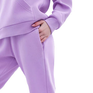 ชุดวอร์มสำหรับผู้หญิงเนื้อผ้าเทอร์รี่สไตล์ฝรั่งเศสแบบสั่งตัดพิมพ์โลโก้ได้ - Product Image 4