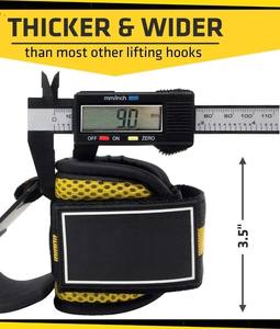 Crochet de musculation avec sangle de maintien pour poignet – Soutien pour la force athlétique, le fitness et la musculation - Product Image 2