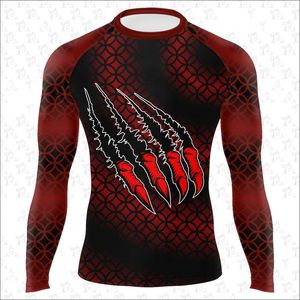 Chemises de compression pour vêtements de sport pour hommes de qualité bon marché couleur marron clair col rond et utilisation pour les vêtements de sport pour hommes r - Product Image 6