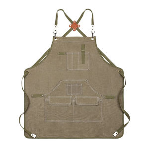 Delantal de mezclilla nórdico venta al por mayor ropa de trabajo de chef de cocina ajustable delantales hechos a medida - Product Image 3