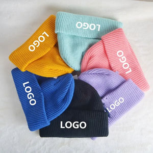 2025 Wholesale <b>Men</b> Women Beanies Solid Color Beanie Warm Bonnet Casual Autumn Blank Knitted Plain jacquard <b>Winter</b> <b>Hats</b> - Product Image 6