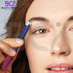 Pinzas para cejas con punta inclinada y puntiaguda de calidad Highland de Color de doble forma, uso en salón para cuidado Personal, pinzas para cejas - Product Image 4