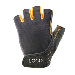 Gants de cyclisme noirs demi-doigt de haute qualité gants de fitness robustes antidérapants pour la randonnée en plein air moto équitation - Product Image 6