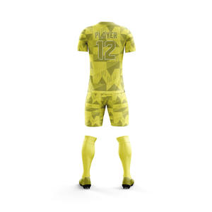 Conjunto de ropa deportiva de diseño personalizado, uniforme de fútbol unisex de alta calidad 100% poliéster, venta al por mayor, uniforme completo de fútbol único - Product Image 4