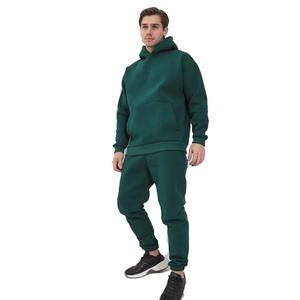 Nuevos Conjuntos de Sudaderas con Capucha para Hombre 2025, Corte Regular, Color Sólido, Alta Calidad, Personalizables, 100% Algodón, Felpa Gruesa - Product Image 3